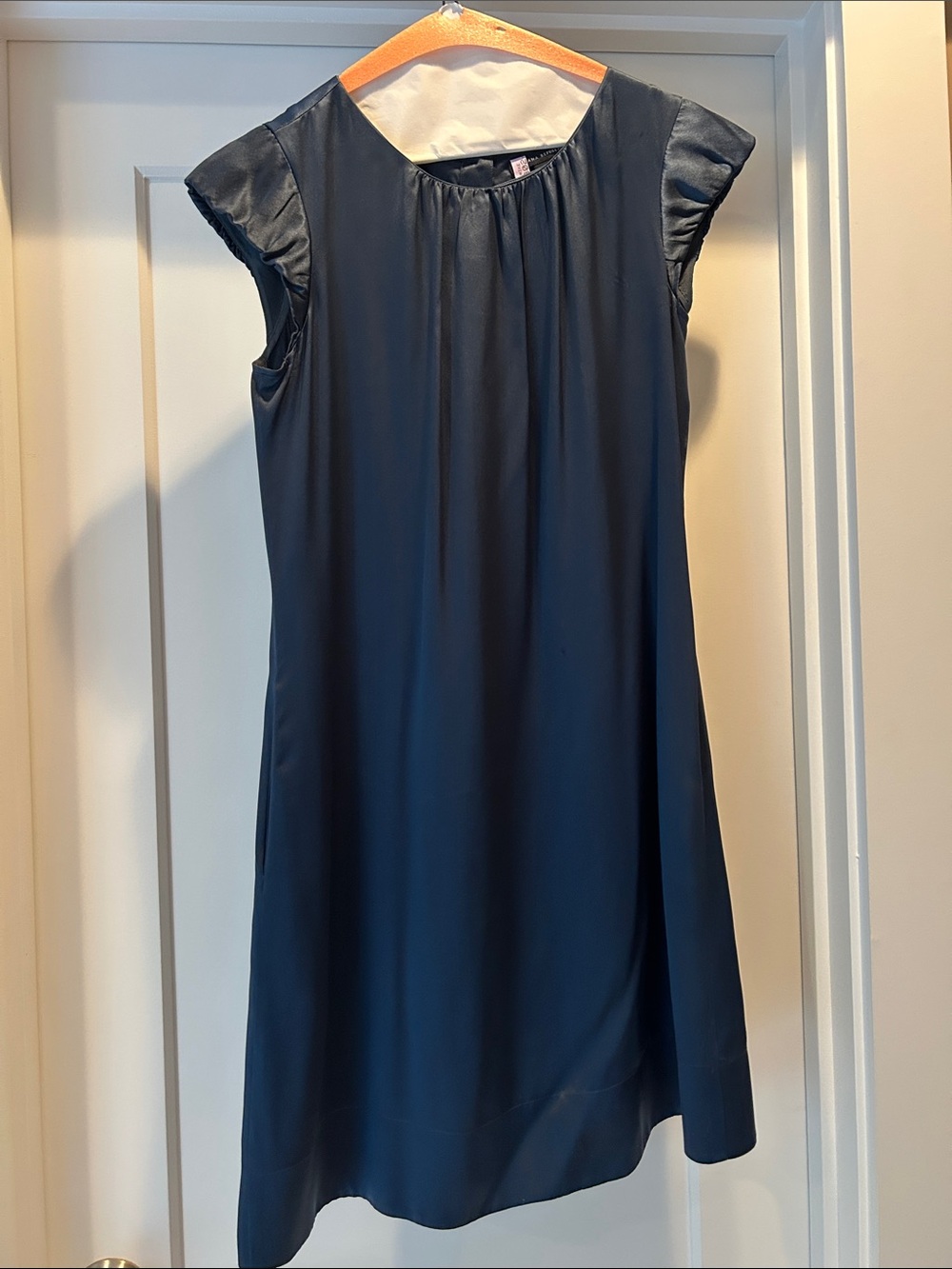 Banana Republic Navy Cap-Sleeve Shift Dress